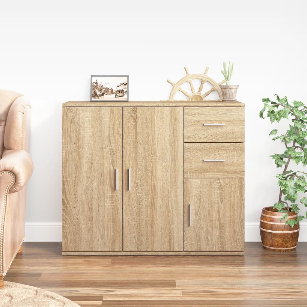 Dressoir Sonoma Eiken 91x29,5x75 cm - 54% Korting