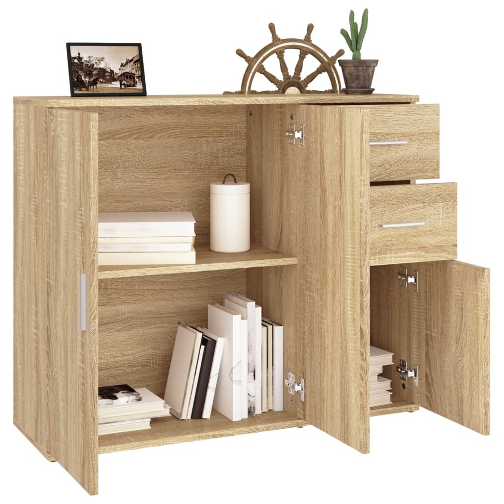 Dressoir Sonoma Eiken 91x29,5x75 cm - 54% Korting