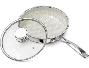 Koekenpan 20cm RVS Keramisch Antiaanbak - 34% Korting!