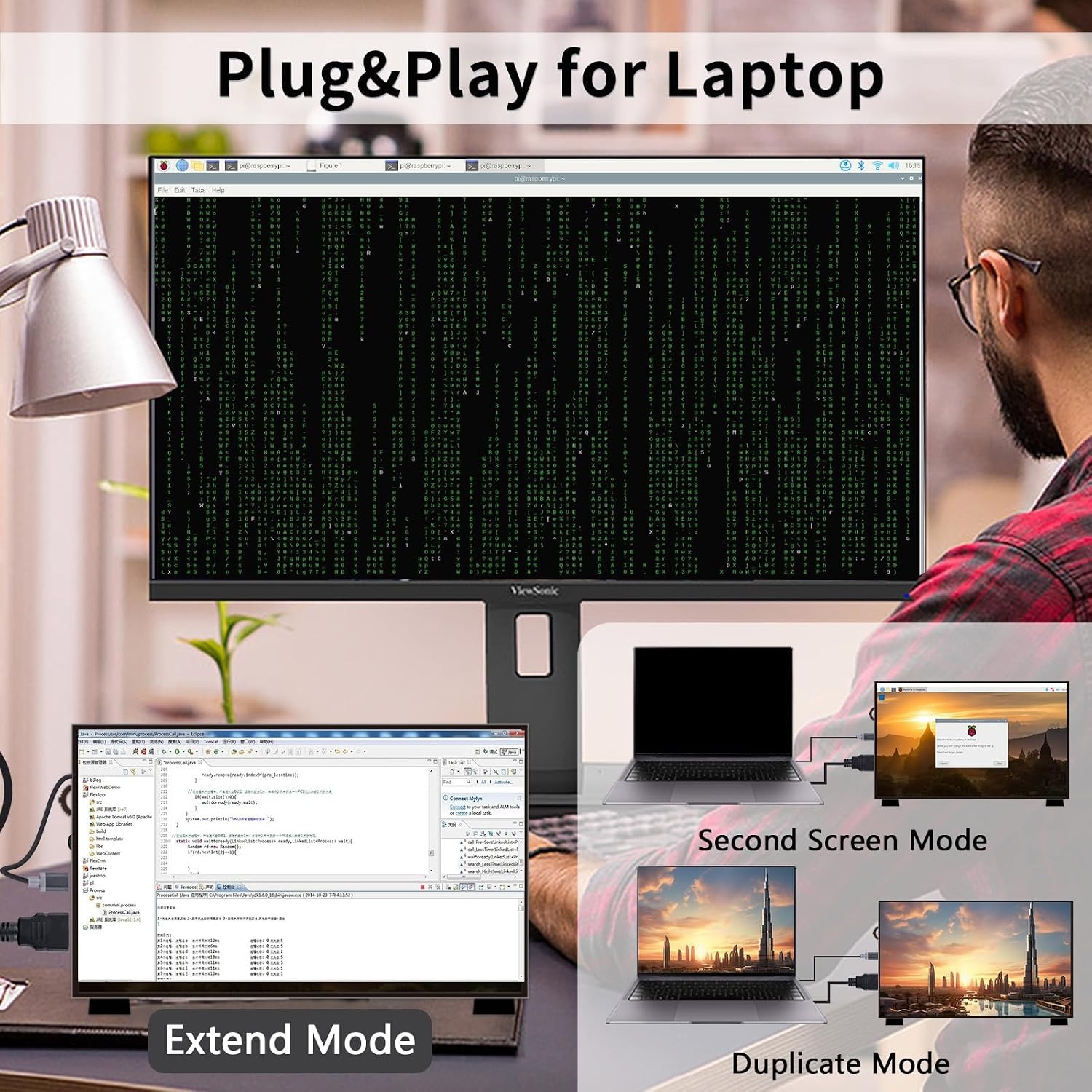 10.1" IPS Touchscreen Monitor met 34% Korting