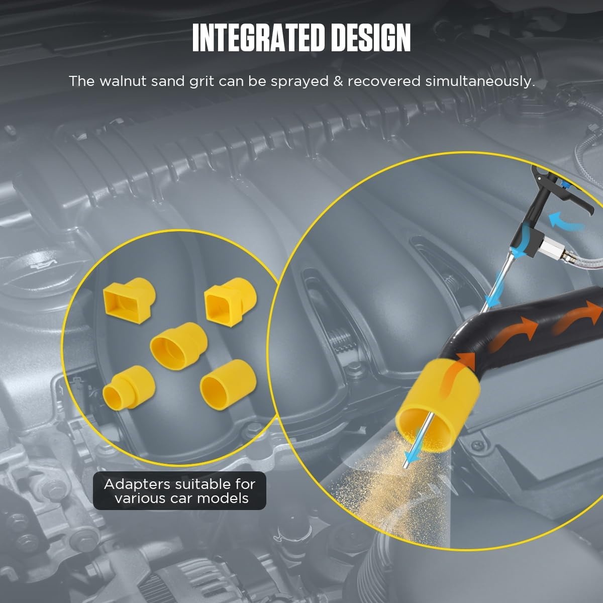 Walnootzand Zandstraalmachine voor Auto Motor (35% Korting)