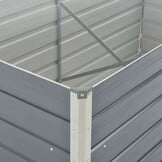 Verhoogde Plantenbak 160x80x77cm Staal Grijs (34% Korting)