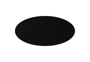 Ovaal Eikenhout Tafelblad Donkerbruin 100x50 cm - 65% Korting