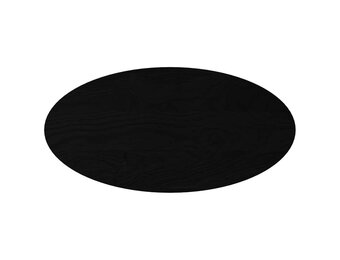 Ovaal Eikenhouten Tafelblad 100x50cm - Donkerbruin (58% Korting)