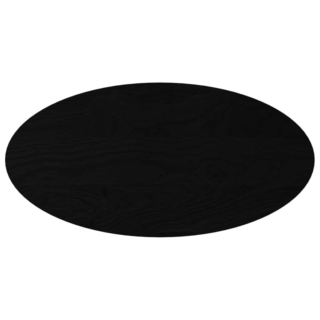 Ovaal Tafelblad Eikenhout Donkerbruin 100x50cm - 73% Korting