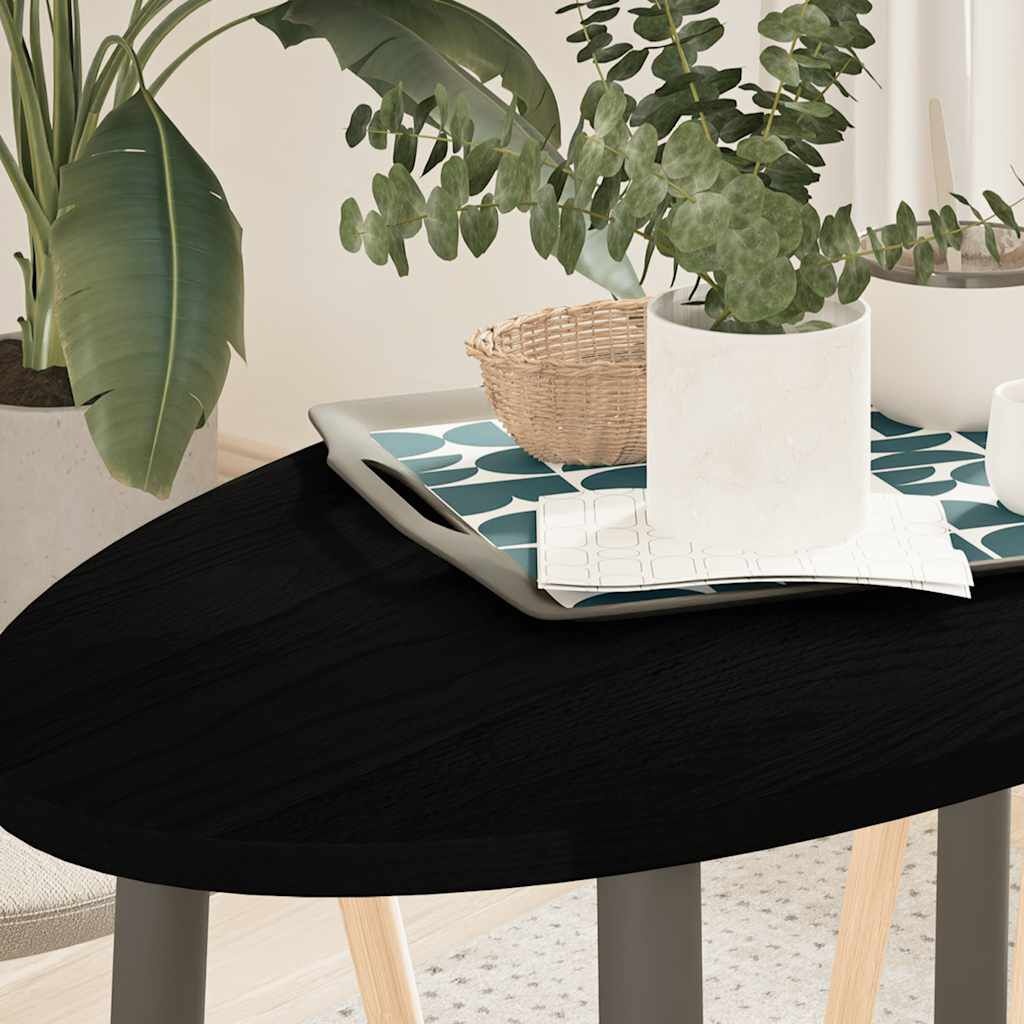 Ovaal Tafelblad Eikenhout Donkerbruin 100x50cm - 73% Korting