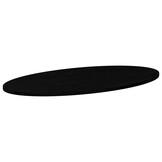 Ovaal Tafelblad Eikenhout Donkerbruin 100x50cm - 73% Korting