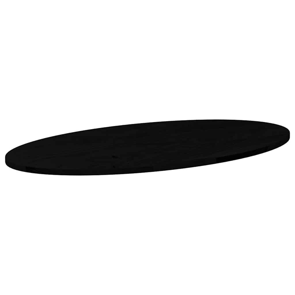 Ovaal Tafelblad Eikenhout Donkerbruin 100x50cm - 73% Korting