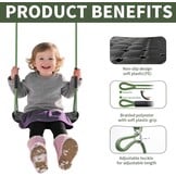 Antislip Boomschommelset met Verstelbaar Touw - Zwart (34% Korting)