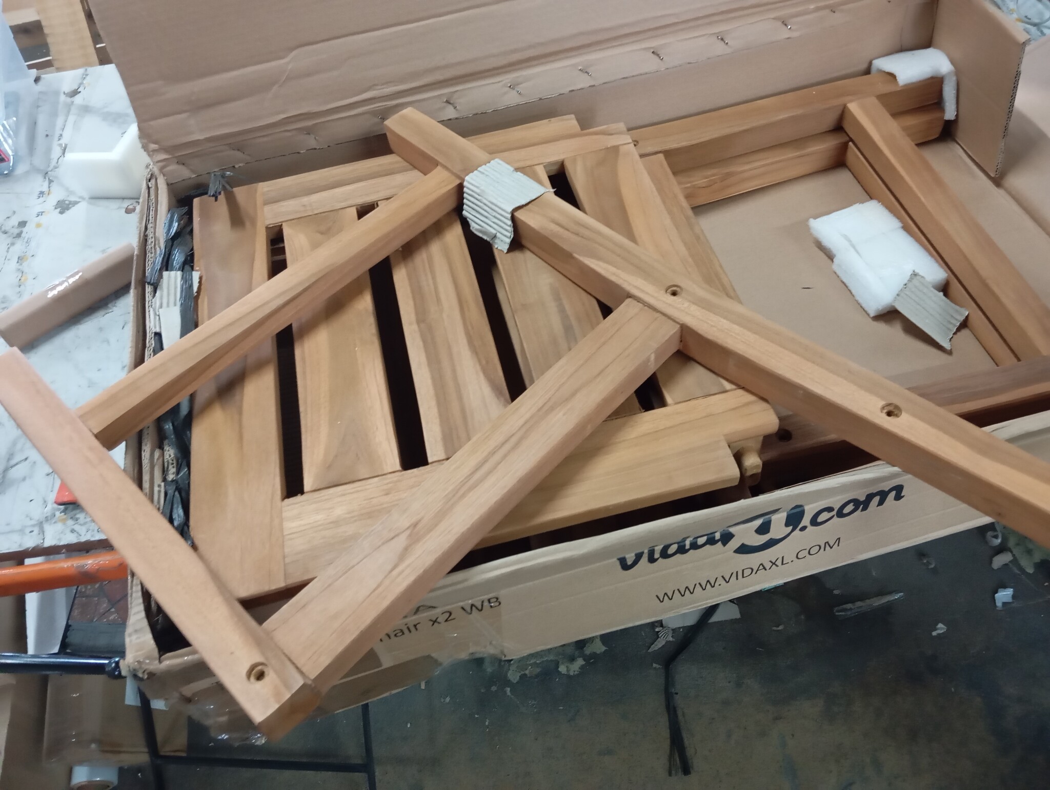 vidaXL Tuinstoelen Massief Teakhout 2 Stuks - 75% Korting