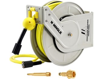M MINGLE Hogedrukreiniger Slanghaspel - 3600 PSI, Karcher Compatibel