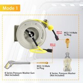M MINGLE Hogedrukreiniger Slanghaspel - 3600 PSI, Karcher Compatibel