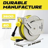 M MINGLE Hogedrukreiniger Slanghaspel - 3600 PSI, Karcher Compatibel