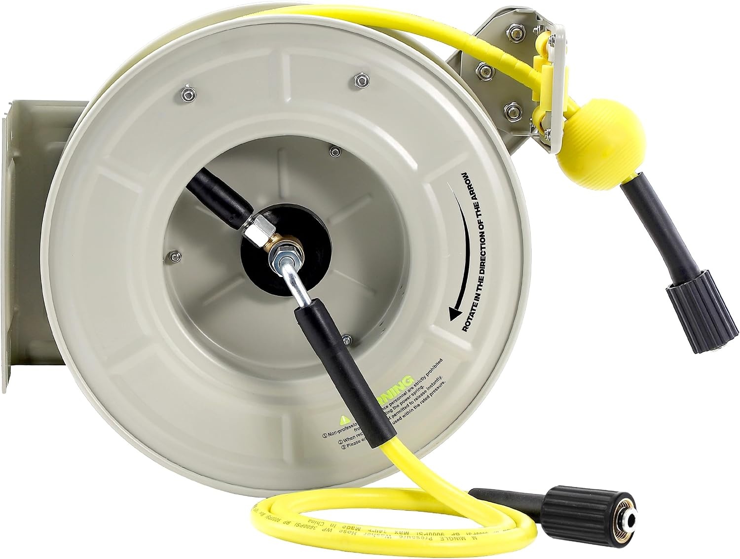 M MINGLE Hogedrukreiniger Slanghaspel - 3600 PSI, Karcher Compatibel
