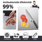 Roestvrijstalen Snijplank 70x60cm - Hygiënisch & Antislip