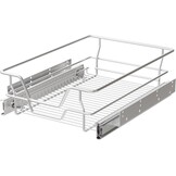 Uittrekbare Keukenkastlade 40cm Breed - Verchroomd Staal - 49% Korting