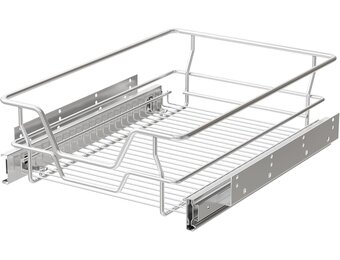 Uittrekbare Keukenkastlade 40cm Breed - Verchroomd Staal - 49% Korting