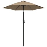 Parasol Aluminium Taupe 200x224 cm - 34% Korting