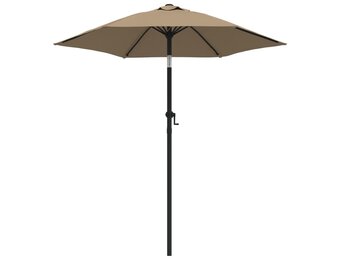 Parasol Aluminium Taupe 200x224 cm - 34% Korting