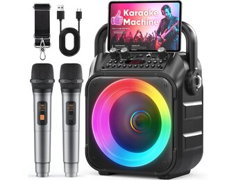 Karaoke Machine Wowstar met 2 Microfoons - 34% Korting