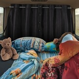 Auto Scheidingsgordijn Zwart 180x126 cm - 34% Korting!
