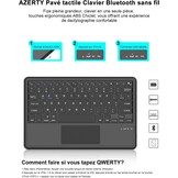 AZERTY Toetsenbordhoes Zwart PU-leer voor Lenovo Tab P12 12,7 inch - 58% Korting