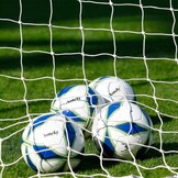 Voetbaldoelnet 7.3x2.4m - Polyethyleen - 45% Korting