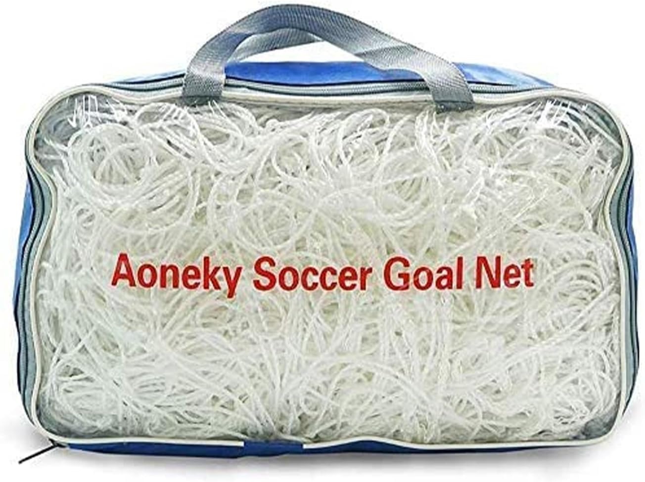 Voetbaldoelnet 7.3x2.4m - Polyethyleen - 45% Korting