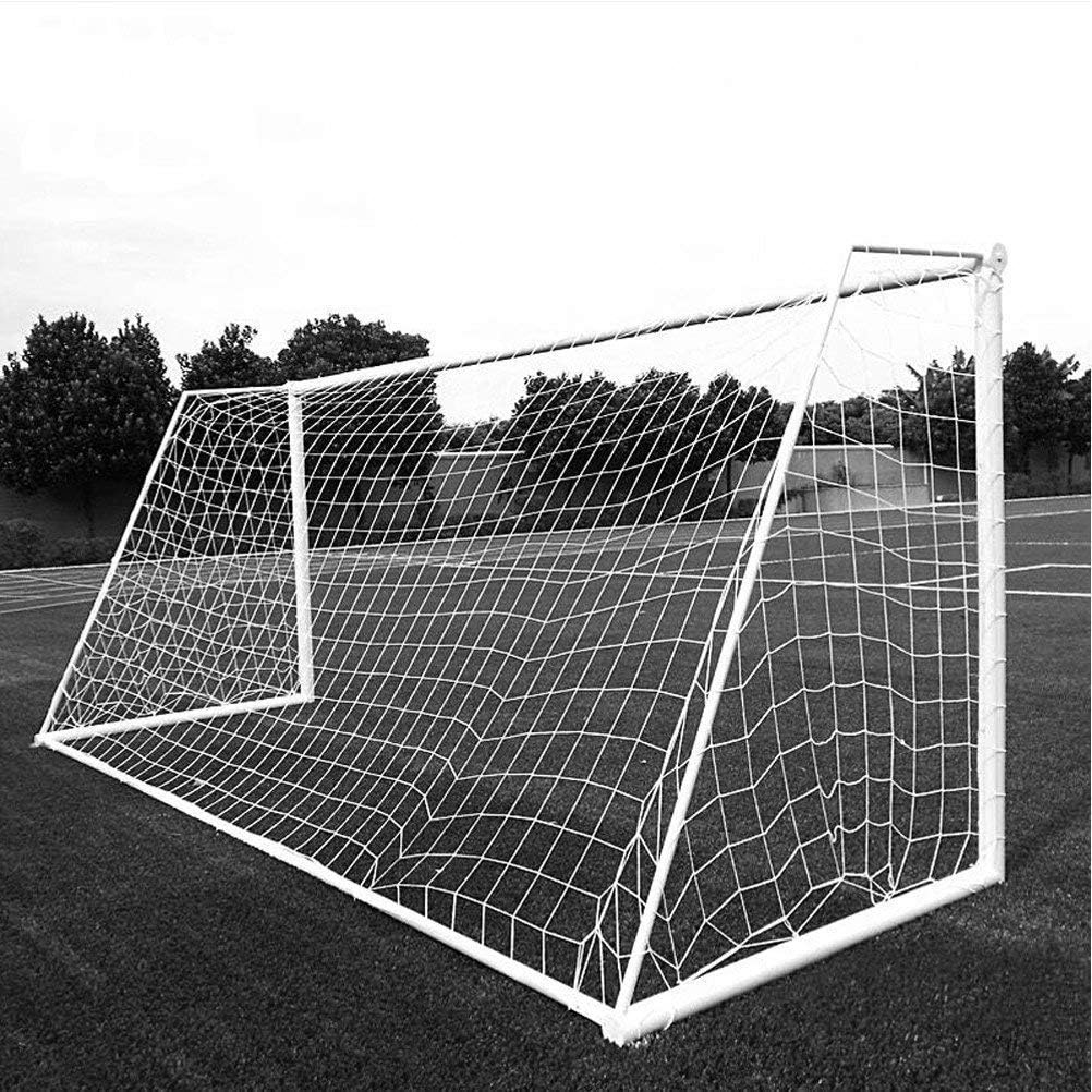 Voetbaldoelnet 7.3x2.4m - Polyethyleen - 45% Korting