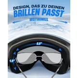 Skibril Blauw Uniseks-Volwassene Model YH659 - 62% Korting