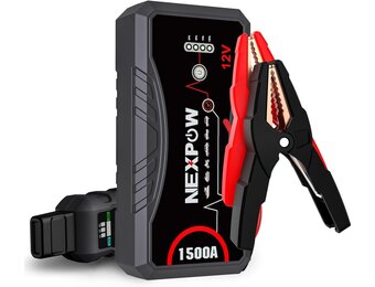 NEXPOW Q10S Jumpstarter & Powerbank 1500A: Start Benzine/Diesel (28% Korting)