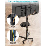 Verrijdbare TV Standaard Zwart - 23-60 Inch - 29% Korting