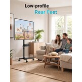 Verrijdbare TV Standaard Zwart - 23-60 Inch - 29% Korting