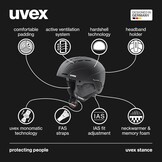 Uvex Stance Skihelm Zwart Mat (54-58 cm) - 34% Korting