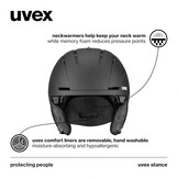 Uvex Stance Skihelm Zwart Mat (54-58 cm) - 34% Korting