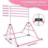 Roze Turnstang voor Kinderen met Gymringen - 33% Korting!