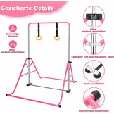 Roze Turnstang voor Kinderen met Gymringen - 33% Korting!