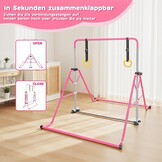 Roze Turnstang voor Kinderen met Gymringen - 33% Korting!