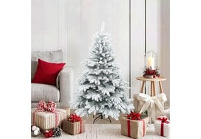 Moderne Kunstkerstboom Wit - 120 cm - 80% Korting!