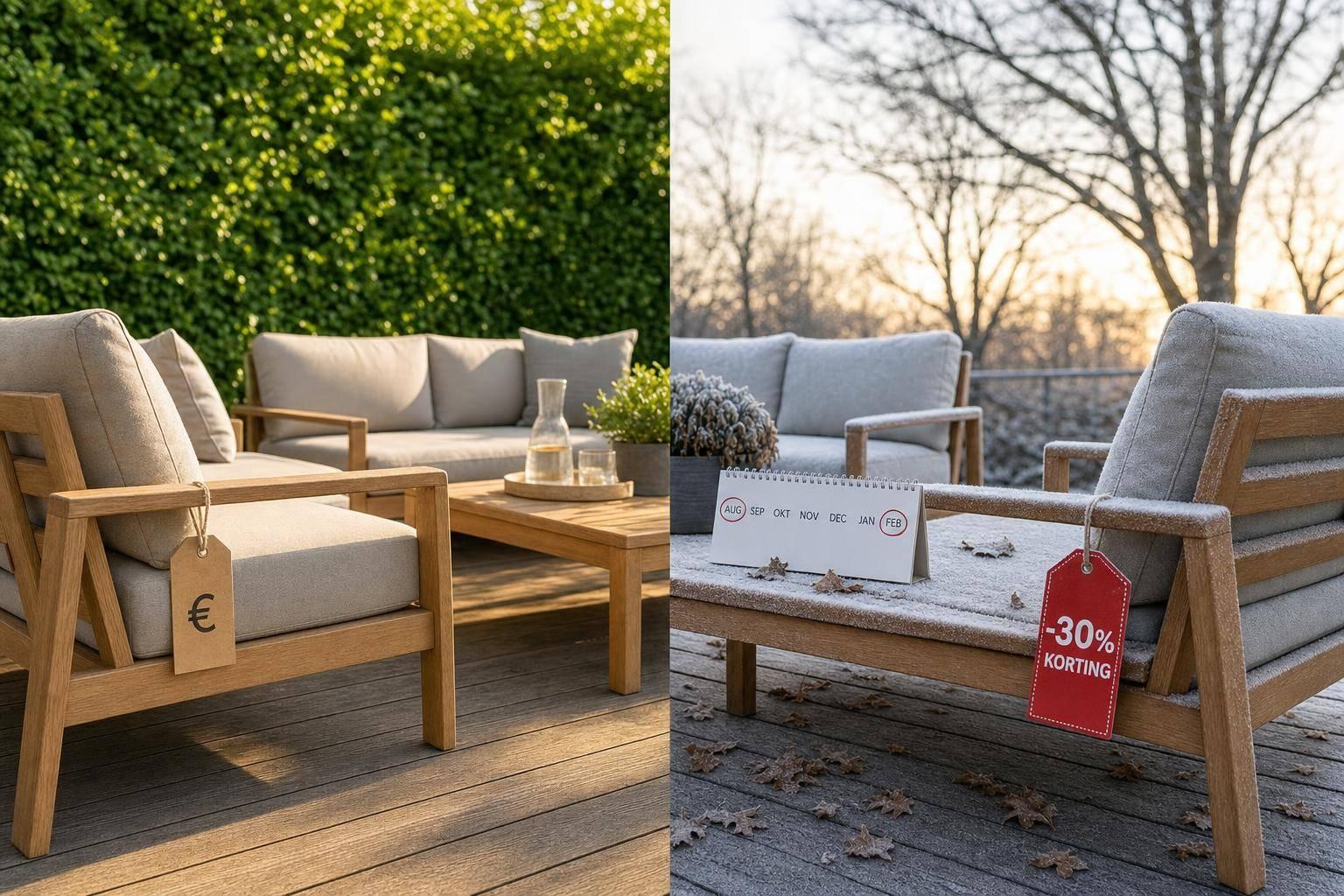 Wanneer koop je tuinmeubelen het voordeligst? Seizoens- en retourgids