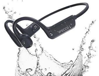 IFECCO Hoofdtelefoon voor zwemmen en activiteiten, IP68 waterdicht, Bluetooth 5.4, open ear hoofdtelefoon met 32 GB MP3