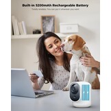 2K Indoor Beveiligingscamera met Batterij & AI Herkenning - 60% Korting