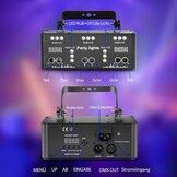 Disco Light Party Light, DMX Effects Light LED RGB DJ Projector Music Controlled Disco Lights For KTV Family Meeting Wedding Birthday Halloween