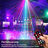 Disco Light Party Light, DMX Effects Light LED RGB DJ Projector Music Controlled Disco Lights For KTV Family Meeting Wedding Birthday Halloween