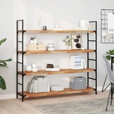 vidaXL Tafelblad rechthoekig 160x30x4 cm massief acaciahout