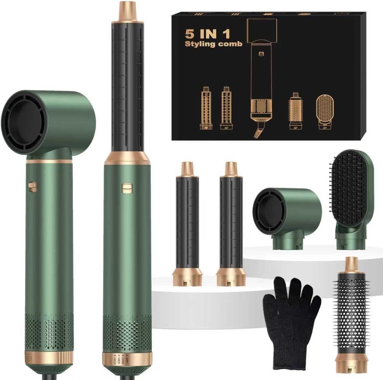 Heteluchtborstel 5-in-1 Haarstyler met 45% Korting