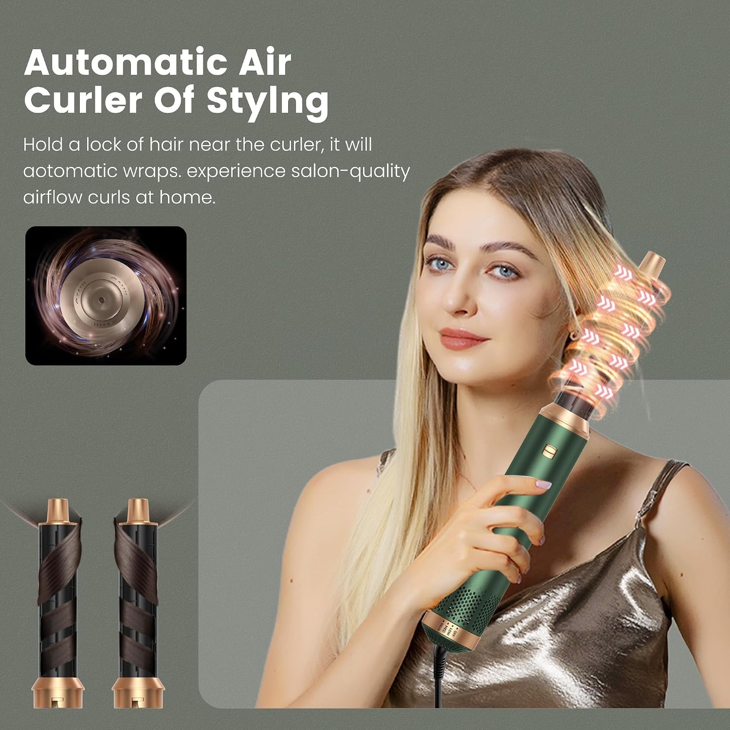 Heteluchtborstel 5-in-1 Haarstyler met 45% Korting