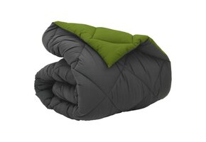 Winter Dekbed Groen/Antraciet 200x135 cm Microfiber - 39% Korting
