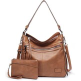 Handtas en tas set handtassen voor vrouwen PU lederen schoudertas grote hobo tas dames geschenken voor meisje shopping tassen