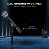 POGOLAB Draadloos XLR Microfoon Systeem Zender en Ontvanger - 12 Uur Batterij, 45 Meter Bereik, 2.4GHz